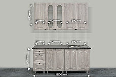 Комплект мебели для кухни Классика 1800, Сосна белая, СВ Мебель (Россия), фото 2