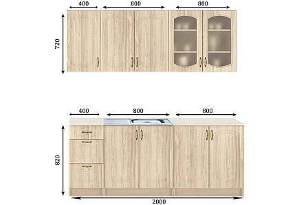Комплект мебели для кухни Паула 2000, Береза, MEBEL SERVICE(Украина), фото 2