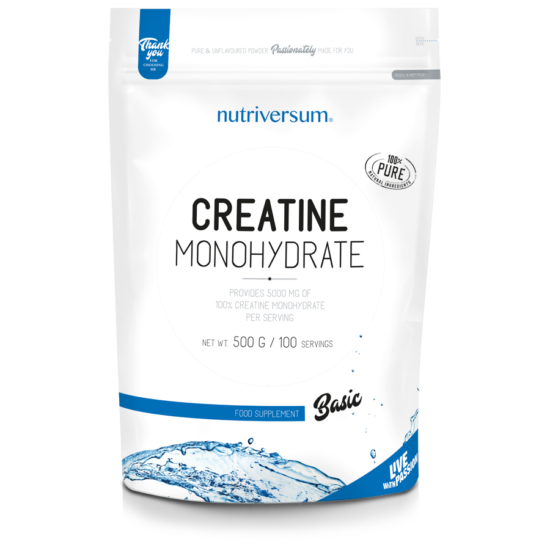 BASIC - Creatine monohydrate, 500 g, NUTRIVERSUM - фото 1 - id-p77743612