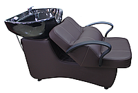 AS-006 Мойка парикмахерская с креслом (темно-коричневая)