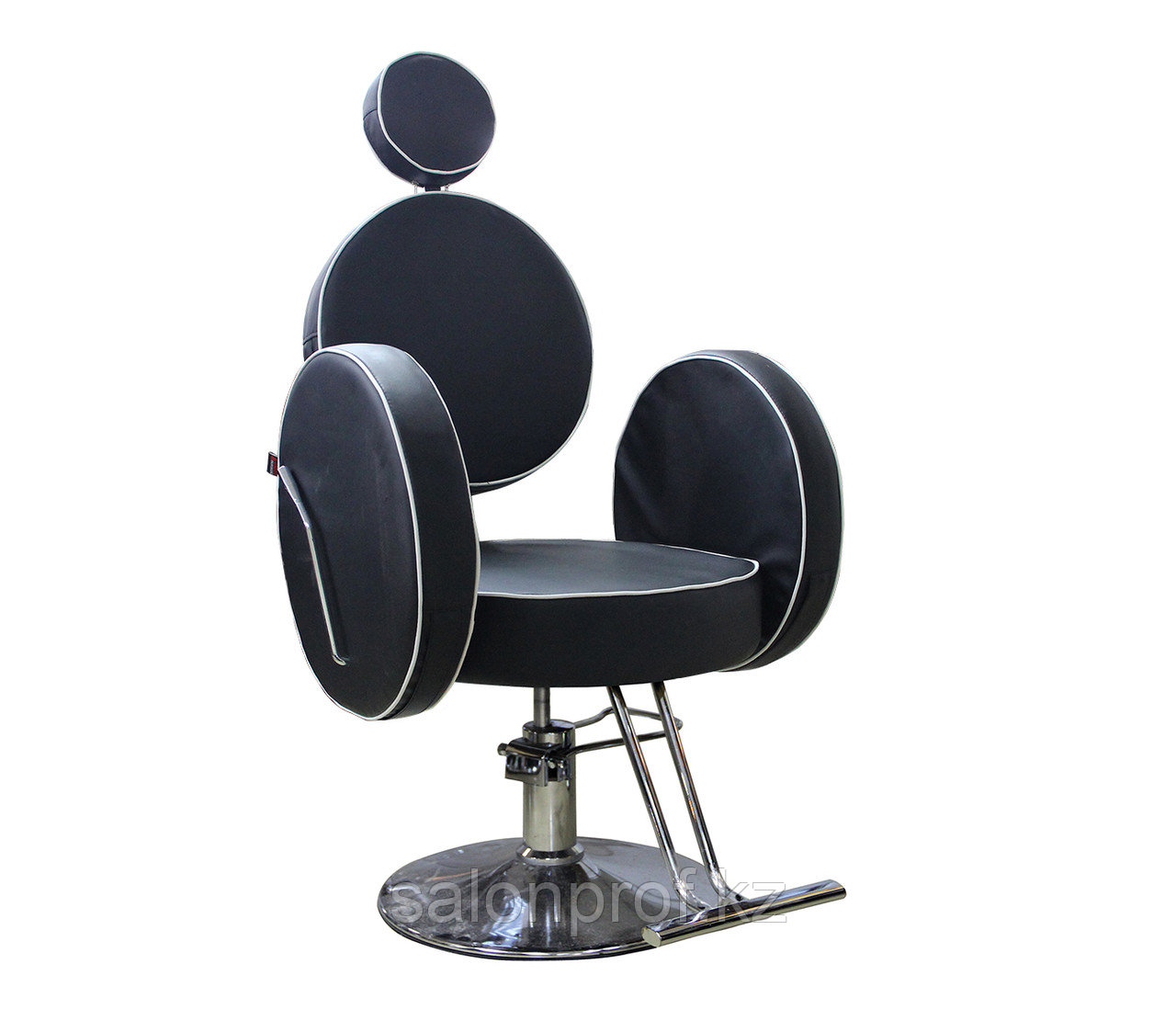 AS-6688 Кресло парикмахерское (черно-белое)