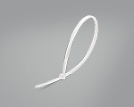 Стяжка кабельная стандартная пластиковая КСС «Grizzly» 3х100 (цвет: белый)