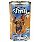0902 SIMBA, Симба кусочки с курицей и индейкой для собак, банка 415 гр.