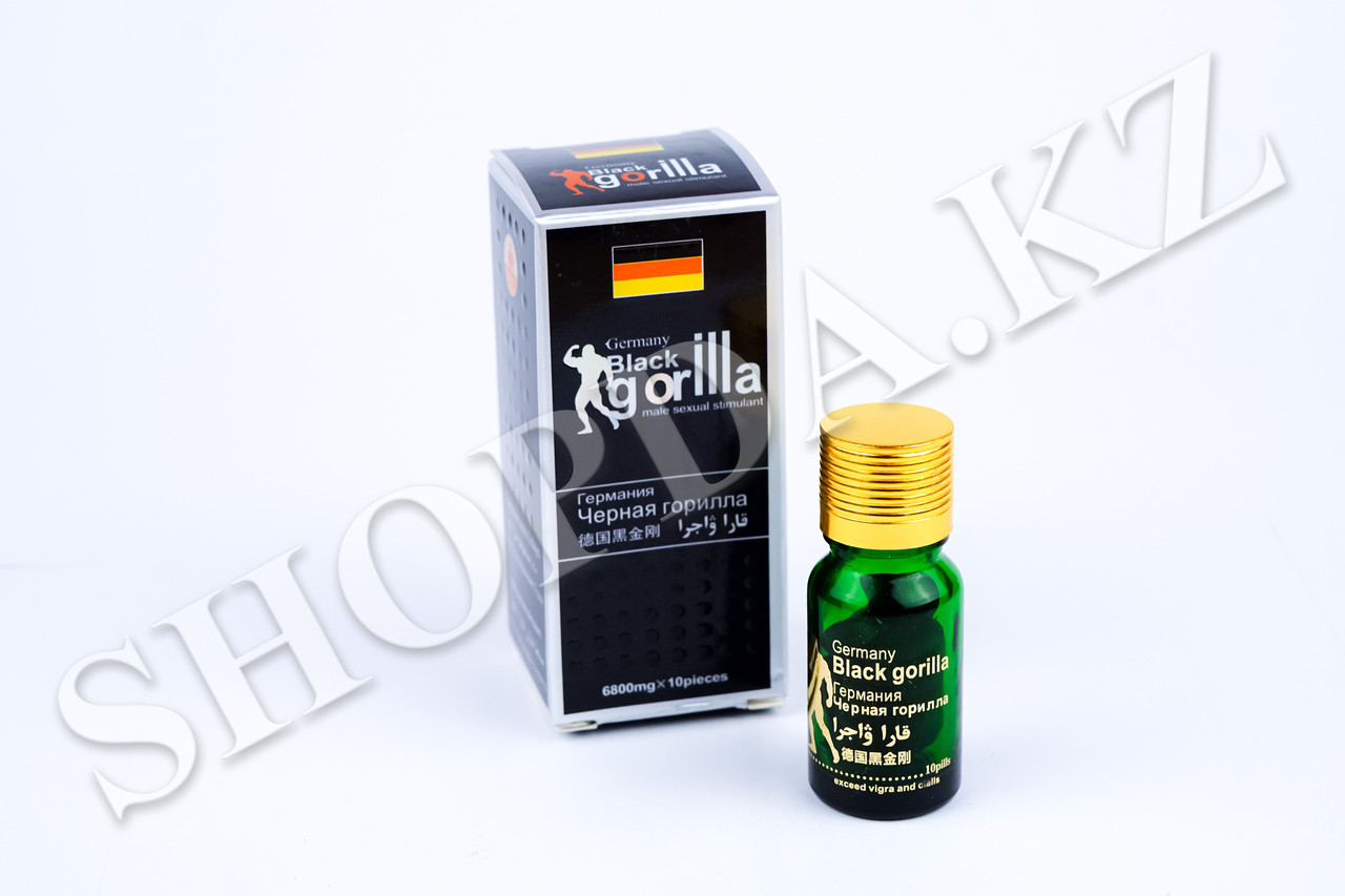 Германская Чёрная горилла виагра средство для повышения потенции,флакон 6800 мг*10 таблеток