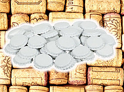 Кроненпробка 26/6,75мм. "Белые" 100шт.