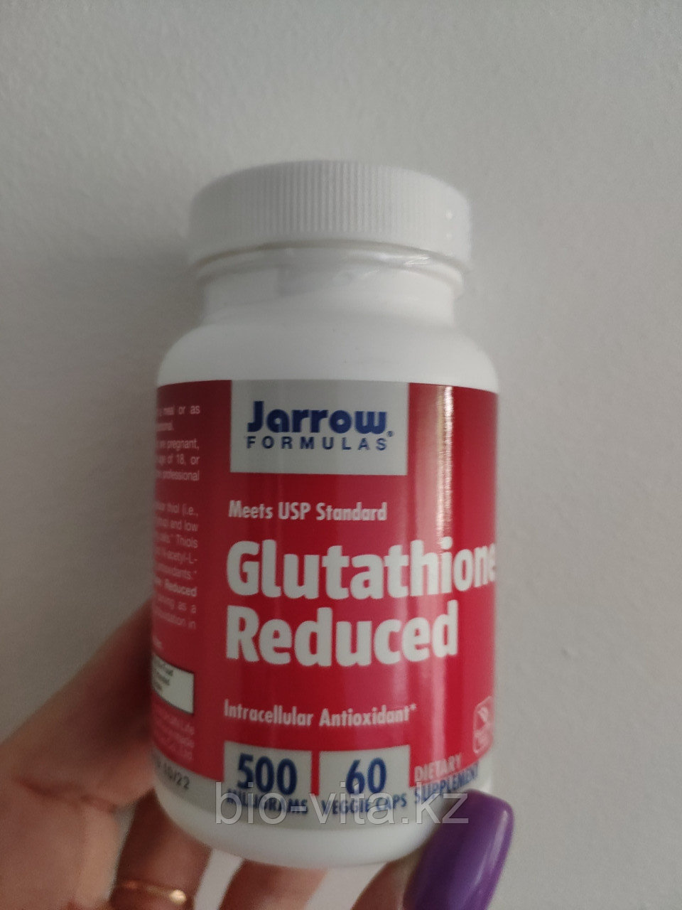 Глутатион, 500 мг, 60 капсул. Jarrow