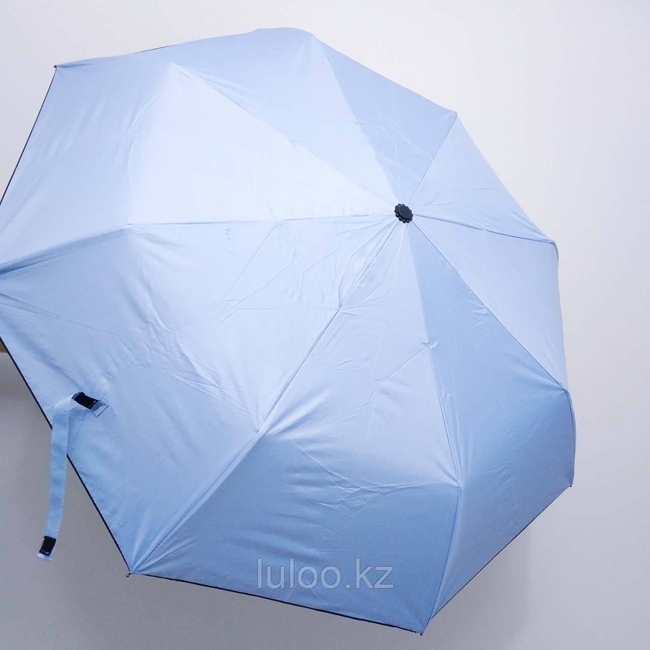 Складной универсальный: от дождя и солнца. Женский зонт, голубой., фото 1