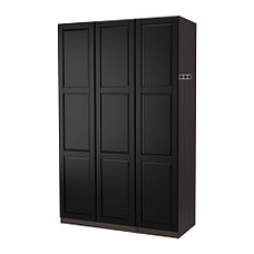 Гардероб ПАКС черно-коричневый ИКЕА, IKEA, фото 2