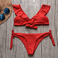 Купальник Wine Red Ruffle, S, M, L, XL, фото 4