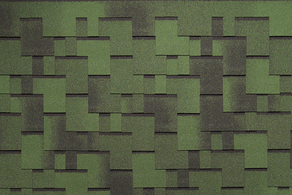 Битумная черепица Tegola GOTHIK Хвоя (GREEN LEAF)