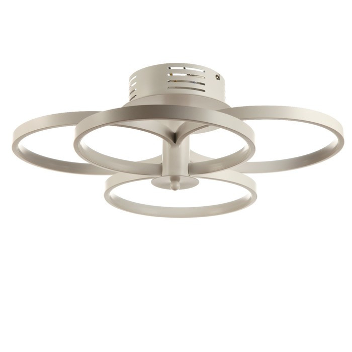 Люстра Круги 4х14Вт LED 4000К белый 49x49x16см