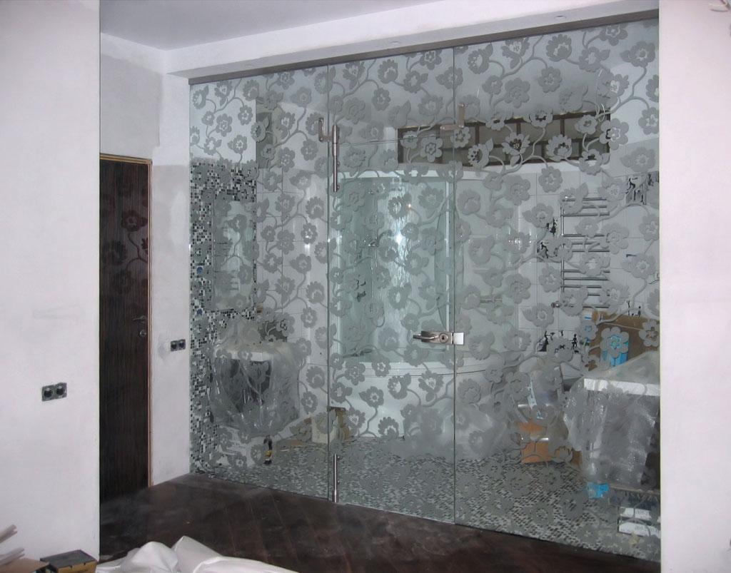 Изготовление стеклянной перегородки для дома, квартиры, комнаты графит, серый - фото 1 - id-p77778118