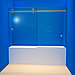 Изготовление стеклянной перегородки на ванну с раздвижными дверьми, фото 5