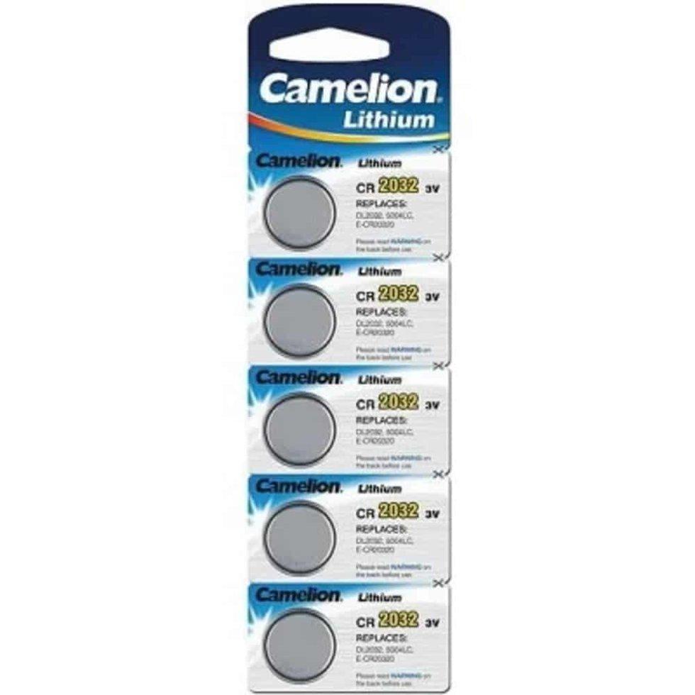Батарейка Camelion CR2032-BP5 Lithium Battery 3V, 220 mAh (5 шт.)