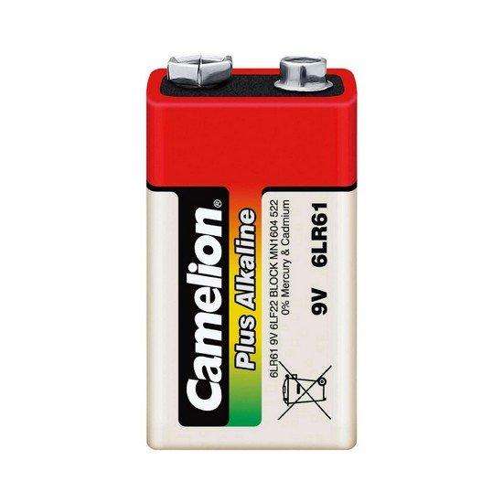 Батарейка Camelion крона 6LR61-BP1, Plus Alkaline, 6F22, 9V, 680 mAh (1 шт.)