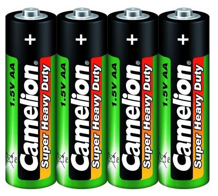 Батарейка Camelion AA R6P-SP4G, Super Heavy Duty, 1.5V (4 шт.)