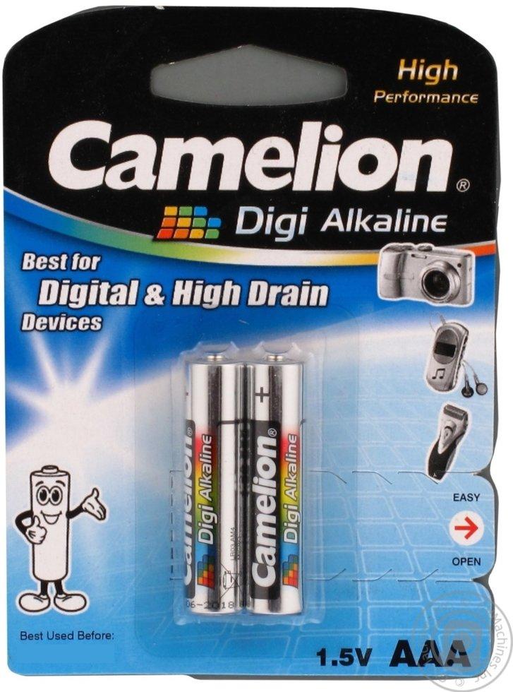 Батарейка Camelion AAA LR03-BP2DG, Digi Alkaline, 1.5V, 1250mAh (2 шт.)