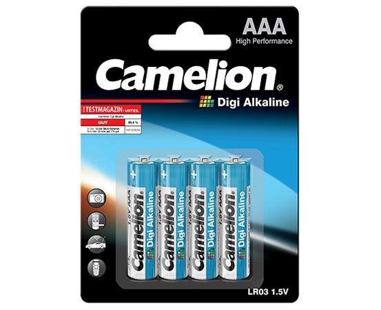 Батарейка Camelion LR03-BP4DG, Digi Alkaline, AAA, 1.5V, 1250mAh (4 шт.)