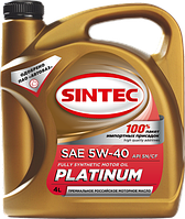 Масло Sintec Platinum SAE 5W-40 API SN/CF