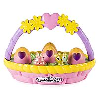 Игровой набор с коллекционными фигурками Hatchimals "Весенняя корзина"