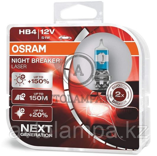 9006NL-HCB HB4 51W 12V OSRAM в уп. 2шт. цена за шт., фото 1
