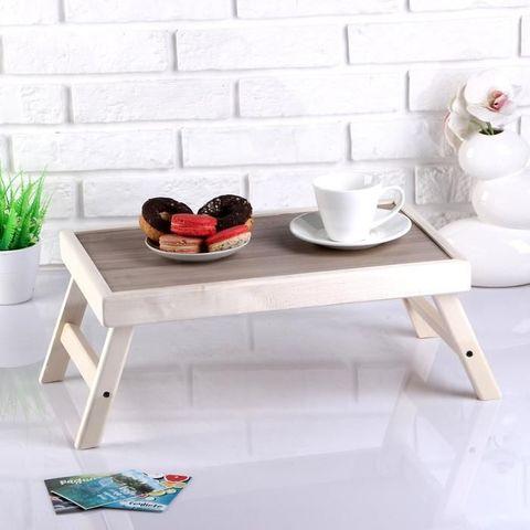 Столик складной деревянный для завтрака «Утро доброе» (Липа) - фото 3 - id-p77790750