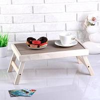 Столик складной деревянный для завтрака «Утро доброе» (Венге)