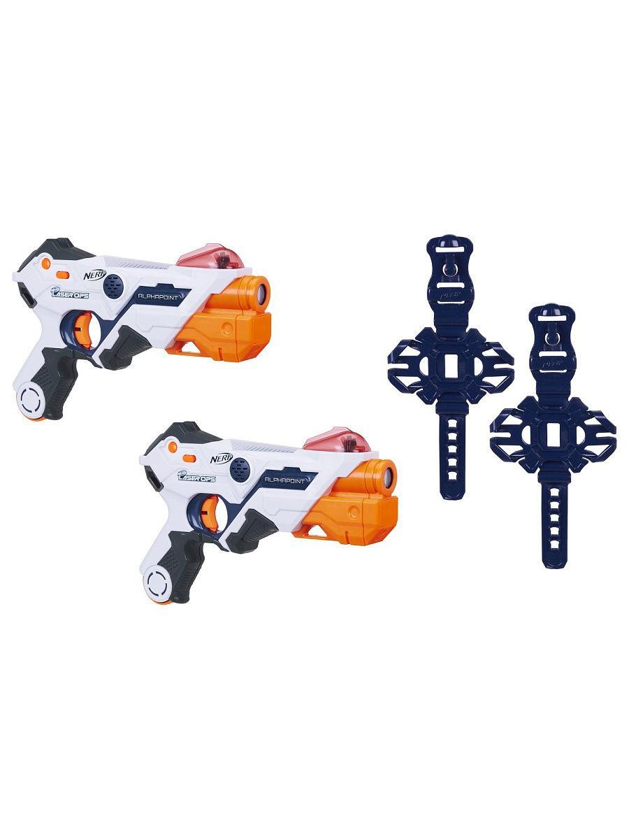 Игровой набор с аксессуарами Hasbro Nerf "2 Бластера Лазер Опс Альфапоинт НЁРФ"