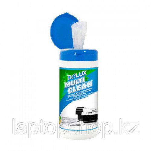 Чистящие салфетки Delux Multi Clean 100, Для ухода за пластиковыми поверхностями