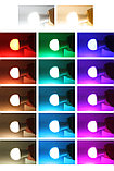 Светодиодная цветная RGBW лампа 10W E27 с пультом, фото 3