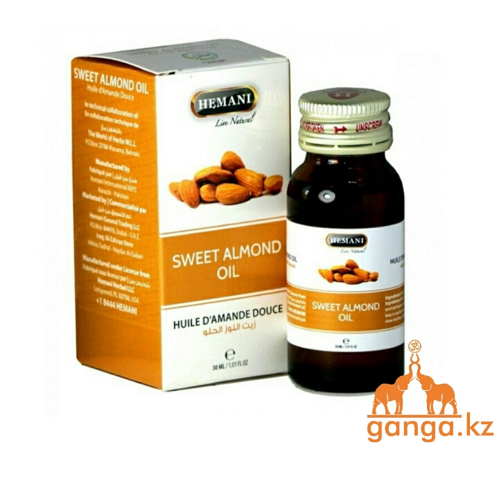 Масло Сладкого миндаля (Sweet almond oil HEMANI), 30 мл