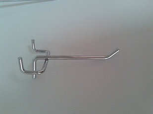 Крючки  для перфорированного стеллажа,шаг перф.50мм, длина 100, 150, 200 мм. (в Астане)