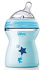 Бутылочка для кормления Chicco Natural Feeling  силикон 250 ml 2м+, голубая