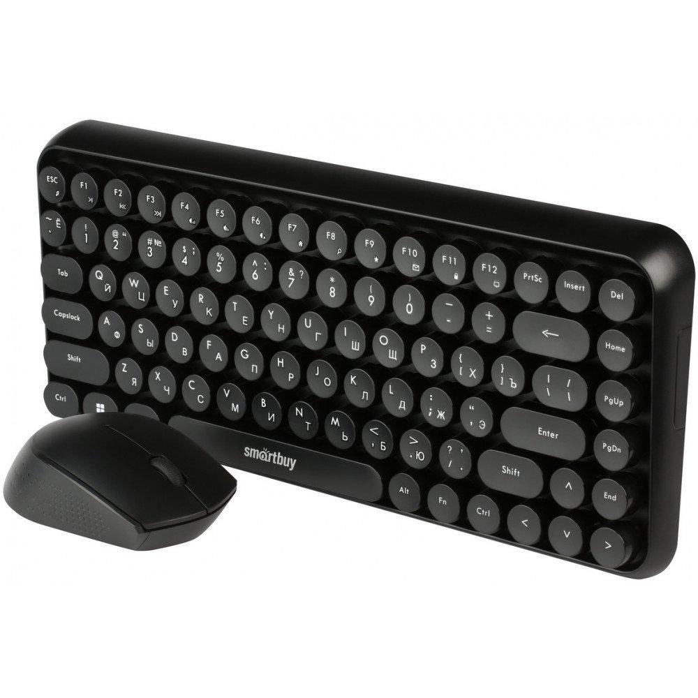 Комплект клавиатура+мышь мультимедийный Smartbuy с круглыми клавишами 626376AG