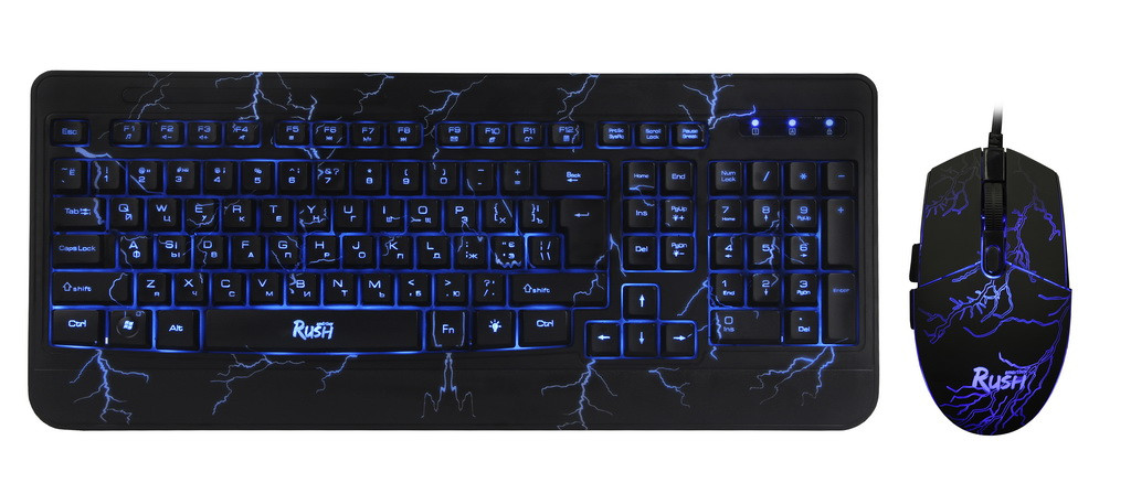 Набор игровой клавиатура+мышь+коврик Smartbuy Rush Thunderstorm SBC-715714G