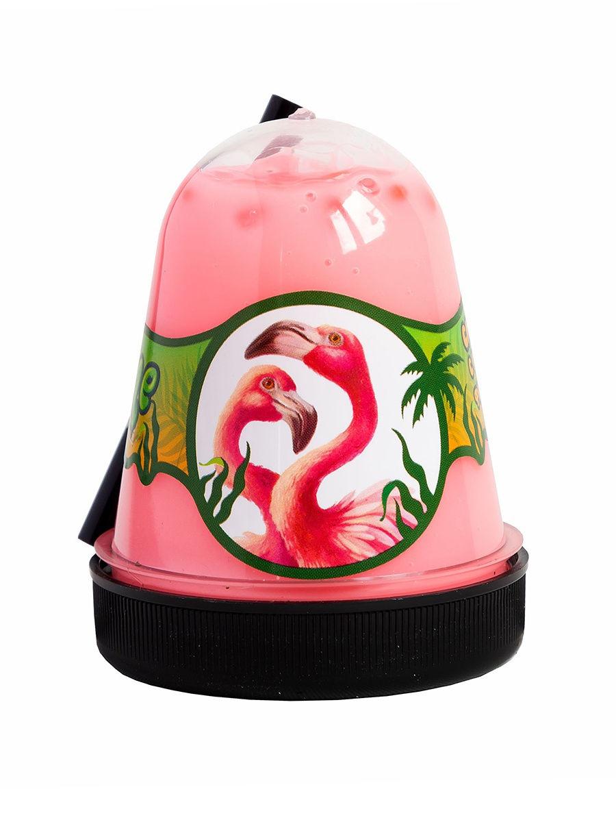 Жвачка для рук Jungle Slime Слайм Фламинго с розовым фишболом, 130 гр