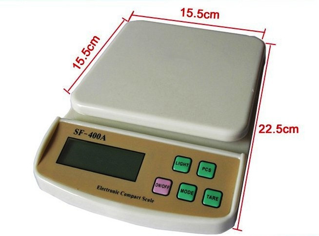 Электронные кухонные весы с подсветкой до 10 кг батарейки/адаптер - фото 3 - id-p77832665