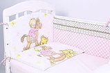 Комплект белья в кроватку Rant Лошадка 6 предметов розовый, фото 3