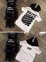 Брендовые детские футболки OFF WHITE с капюшоном