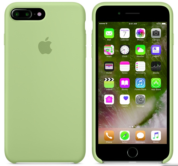Силиконовый чехол для iPhone 8 Plus (зеленый)