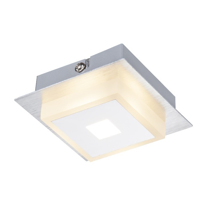 Светильник QUADRALLA 1x5Вт LED хром 10x10x4см