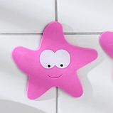 Набор мини-ковриков для ванны «Звёзда», 12×13 см, 4 шт, цвет МИКС, фото 2