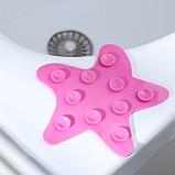 Набор мини-ковриков для ванны «Звёзда», 12×13 см, 4 шт, цвет МИКС, фото 3