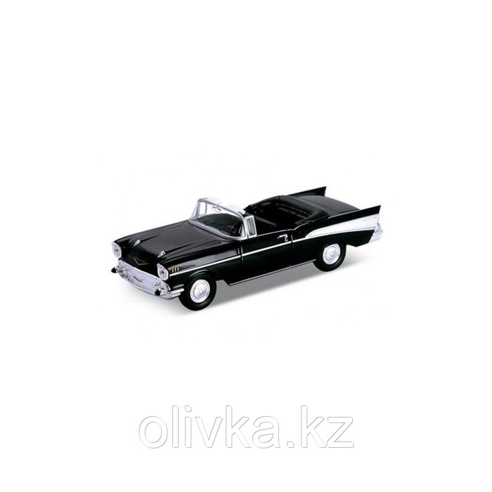 Коллекционная модель винтажной машины Chevrolet Bel Air 1957, масштаб 1:34-39, МИКС