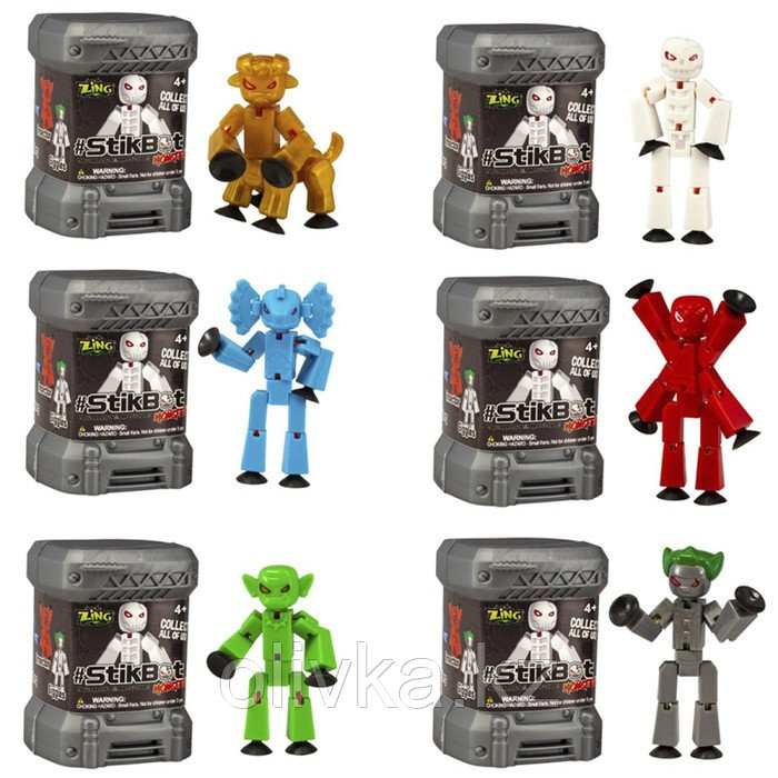 Игрушка Stikbot «Монстр в капсуле», цвет МИКС