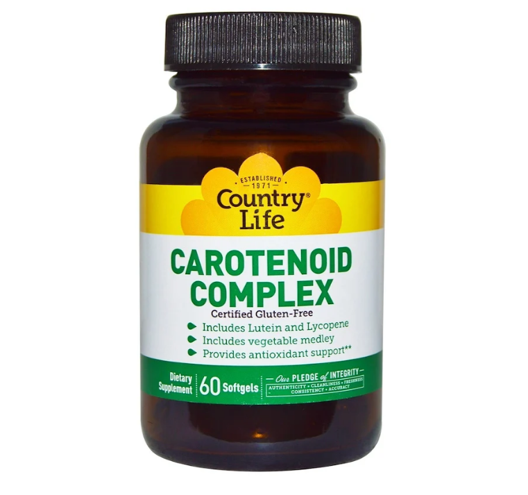 Country Life, Комплекс каротиноидов, 60 мягких желатиновых капсул - фото 1 - id-p77860463