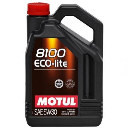 5W30 8100 ECO LITE (4Л) Синтетическое моторное масло Motul - фото 1 - id-p77860869