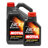 0W20 8100 ECO LITE (4Л) Синтетическое моторное масло Motul