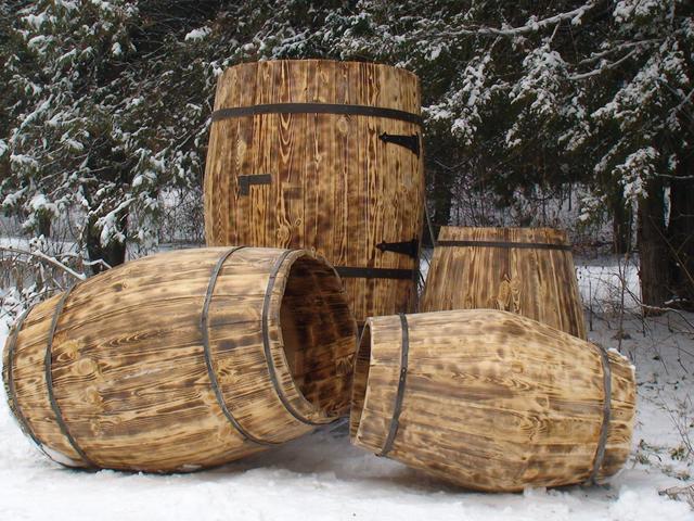 Декоративные бочки. Товары и услуги компании "Мастерская деревянных бочек"