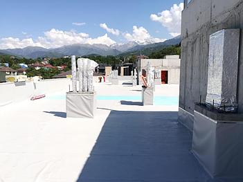 Гидроизоляция плоской кровли ЖК "Аль-Фараби", г.Алматы 1